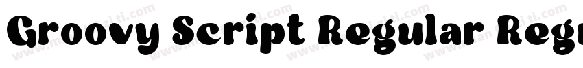 Groovy Script Regular Regular字体转换